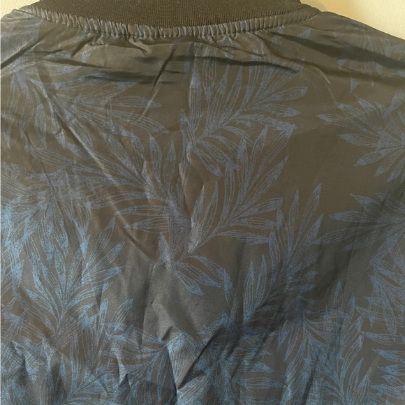 Jack & Jones Blue & Black Printed Men's Bomber Jacket - Picture 5 of 5